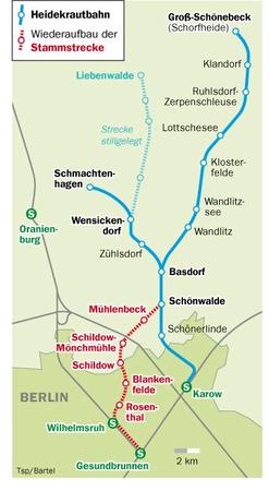 Streckenplan Heidekrautbahn